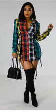 Load image into Gallery viewer, Multi Colored plaid Dress
