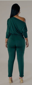 Let it Ring One Piece Green Jumpsuit