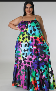 OneSize Multi/Color Maxi Dress